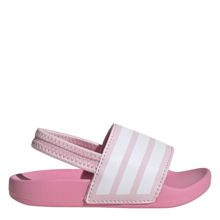 Adidas Boys Pink Adilette Estrap Slides  in Size C7, Sports Direct