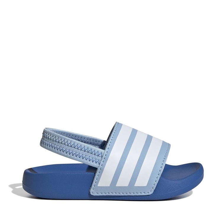 Adidas Boys Blue Adilette Estrap Slides  in Size C7, Sports Direct