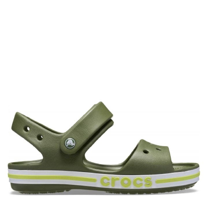 Crocs Girls Green Bayaband Sandals  in Size C9, Sports Direct