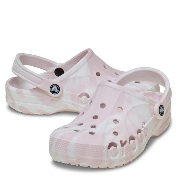 Pink Marble - Crocs - Baya Clog Womens
