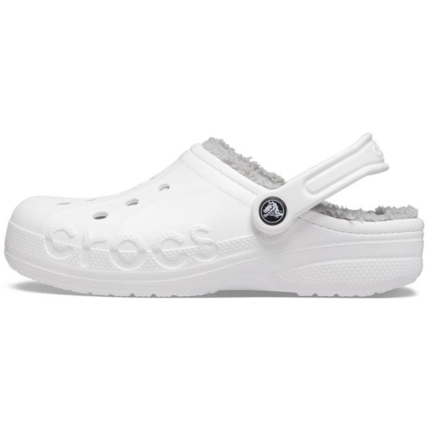 White/Grey - Crocs - Baya Lined Clog Womens