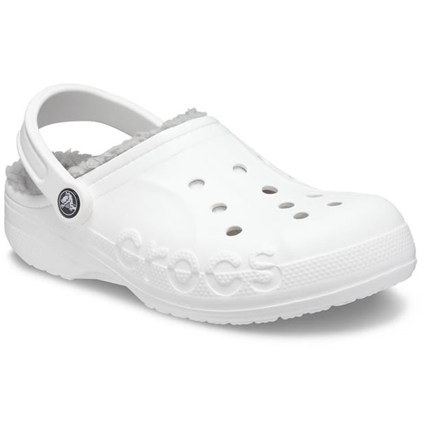 White/Grey - Crocs - Baya Lined Clog Womens