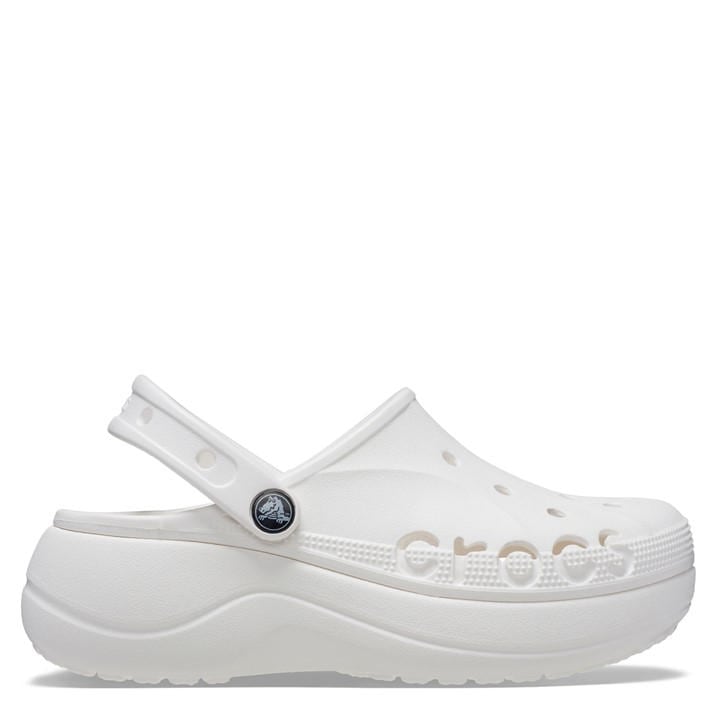 Crocs Women's White Baya Platform Clog in Size 7, Sports Direct