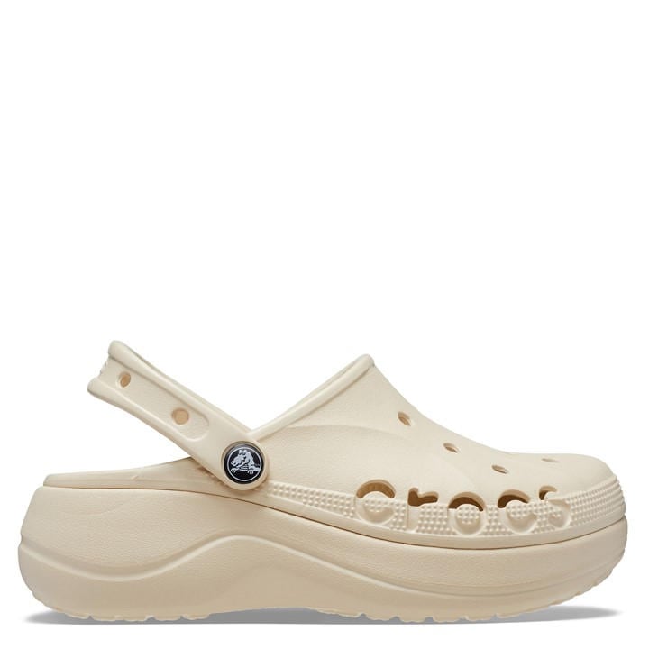 Crocs Women's Cream Baya Platform Clog in Size 7, Sports Direct