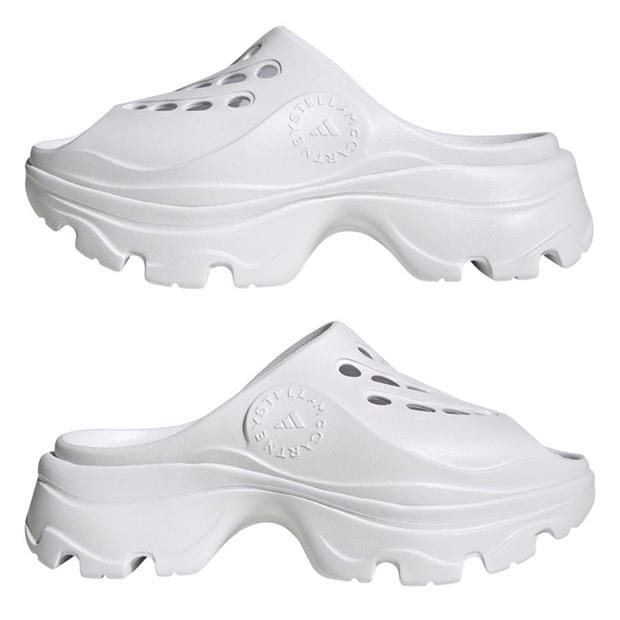 White - adidas by Stella McCartney - Women's Slip-On Clogs