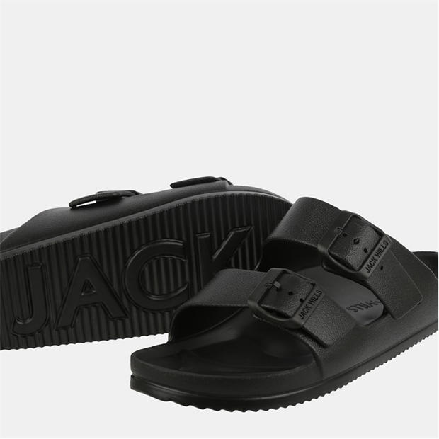 Black - Jack Wills - Two Strap Sandals Womens