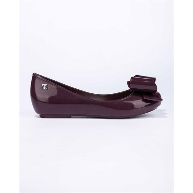 Burgundy - Zaxy - Women's Ballet Pumps