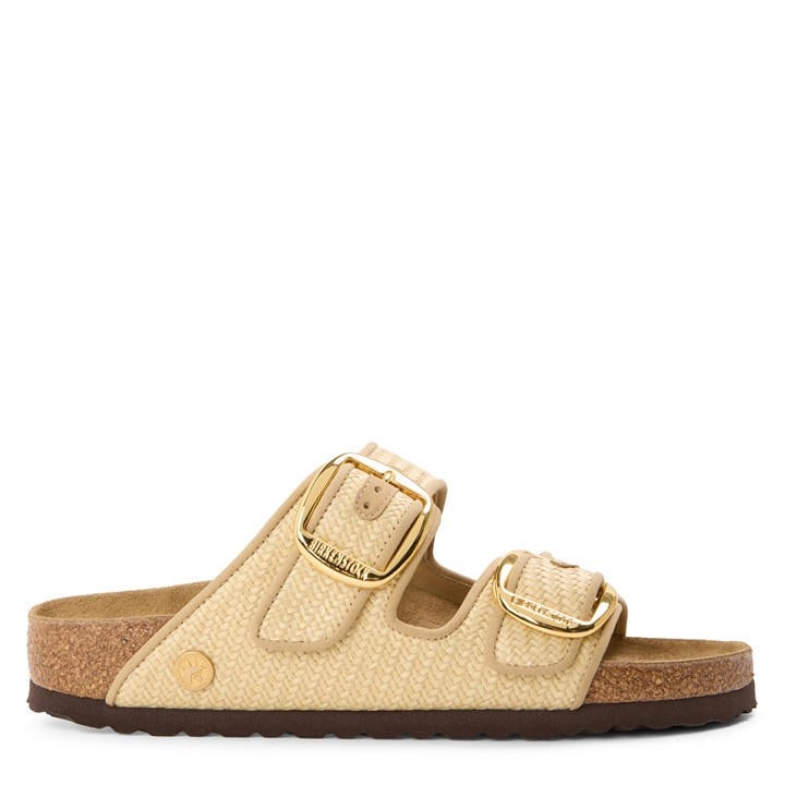 Birkenstock Women's Black Arizona Big Buckle Textile Flat Sandals in Size 5, Sports Direct