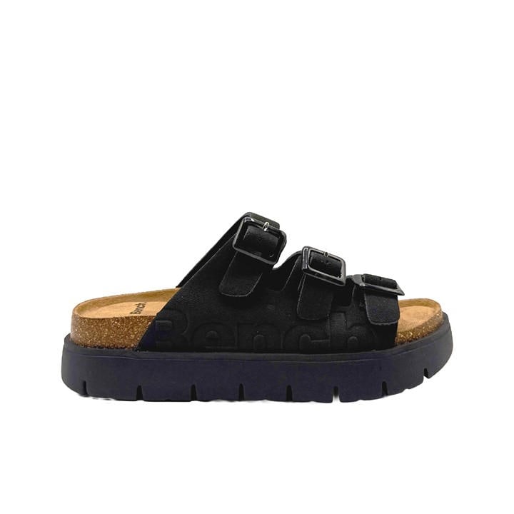 Bench Women's Black Ushuaia Flat Sandal in Size 4, Sports Direct