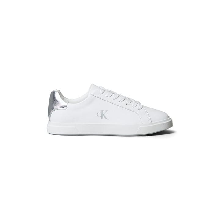 Calvin Klein Women's White Ck L Low Pro Cups Mt Court Trainers in Size 7, Sports Direct