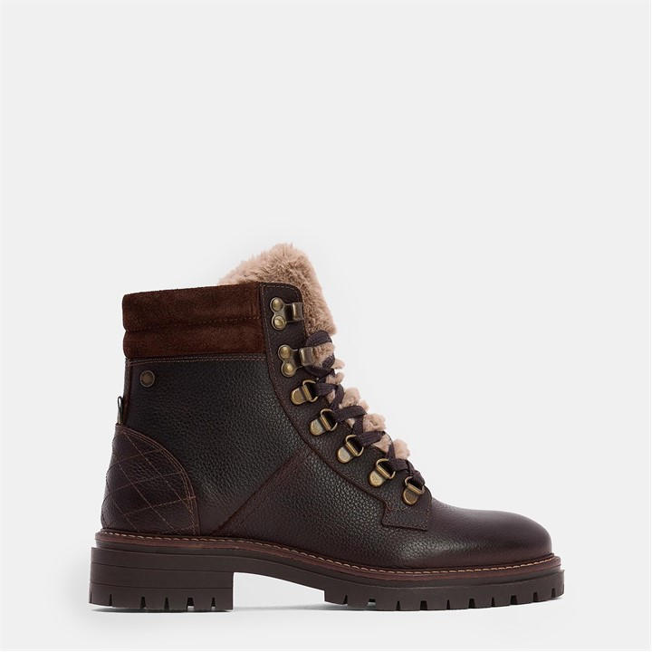 Barbour Women's Brown Bamburgh Heritage Rugged Hiker Boots in Size 4, Sports Direct
