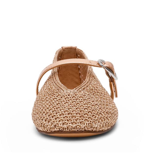Rose Gold - Steve Madden - Women's Ballet Pumps
