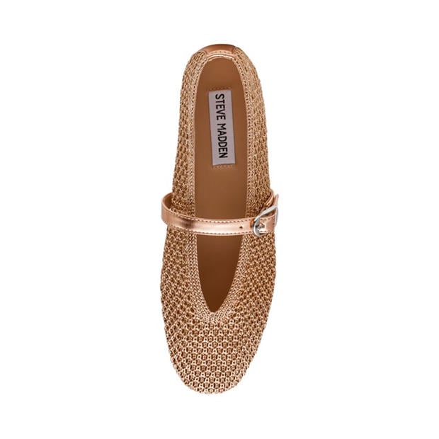 Rose Gold - Steve Madden - Women's Ballet Pumps