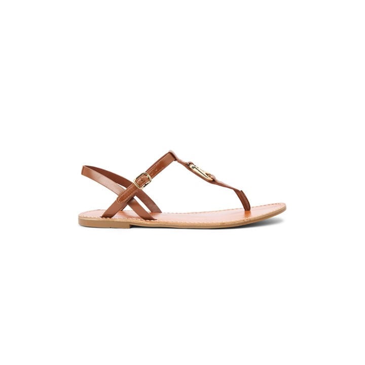Tommy Hilfiger Women's Brown Flat Sandals in Size 5, Sports Direct