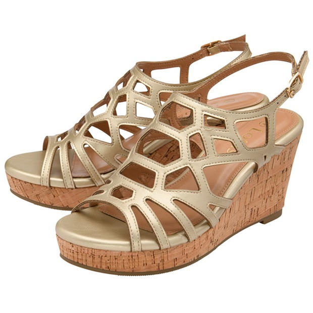 Gold - Lotus Shoes - Women's Rhi Wedge