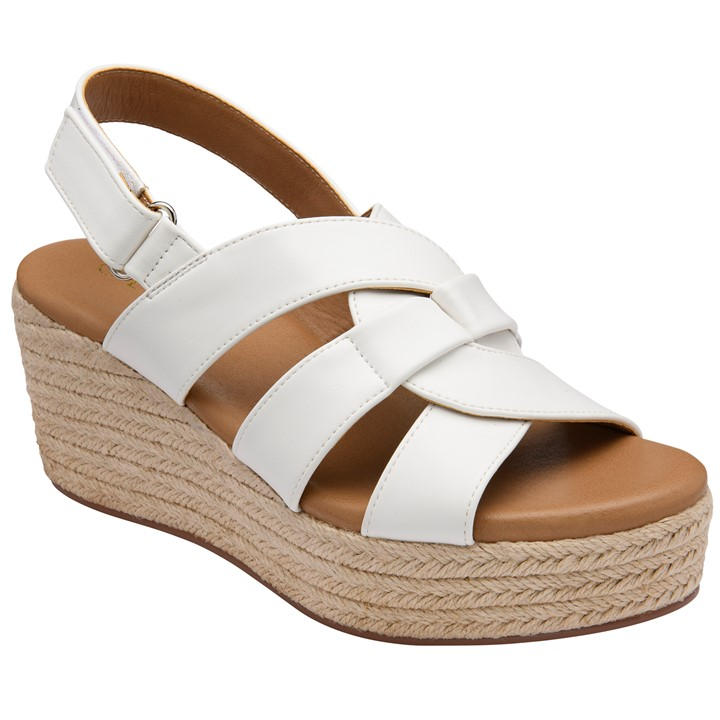 Lotus Shoes Women's White Reina Wedge in Size 7, Sports Direct