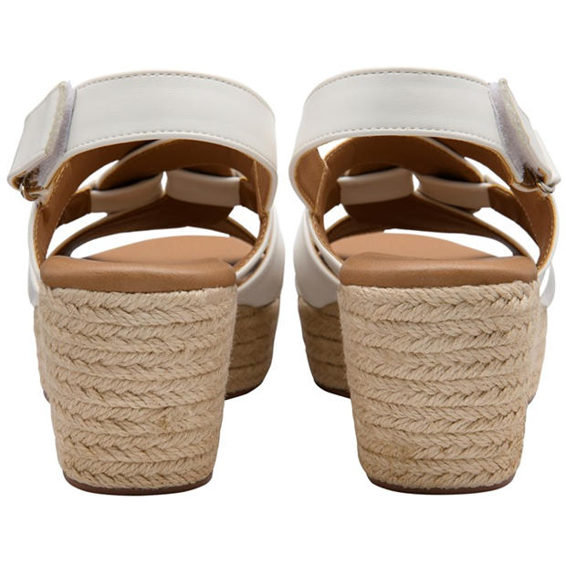 White - Lotus Shoes - Women's Reina Wedge