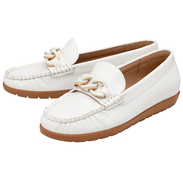White - Lotus Shoes - Women's Coma Loafer