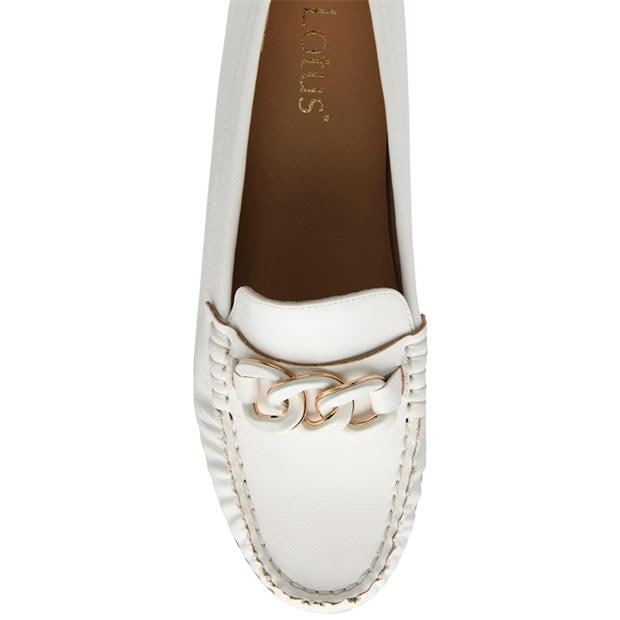 White - Lotus Shoes - Women's Coma Loafer