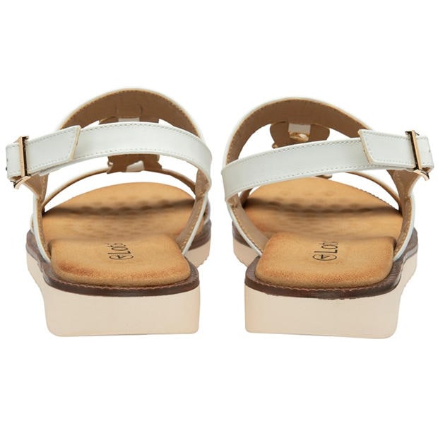 White - Lotus Shoes - Women's Joana Flat Sandal