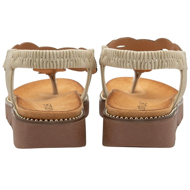 Natural - Lotus Shoes - Women's Alcina Flat Sandal