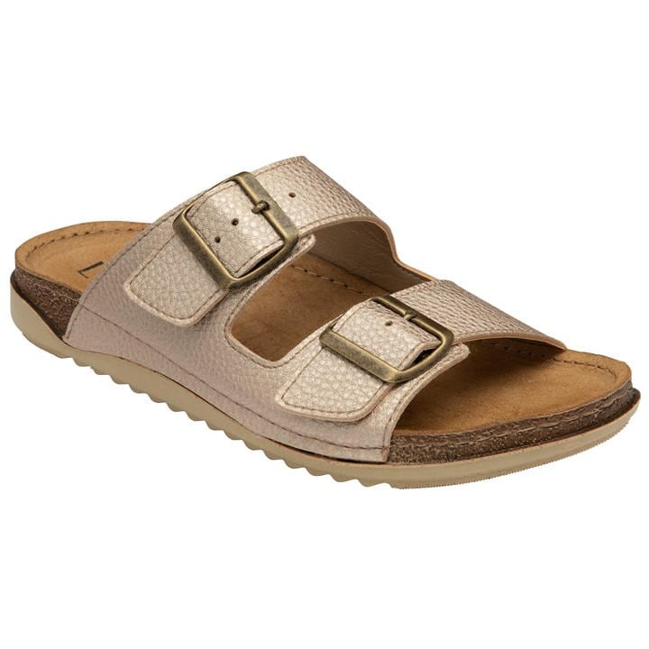Lotus Shoes Women's Gold Rome Flat Sandal in Size 7, Sports Direct