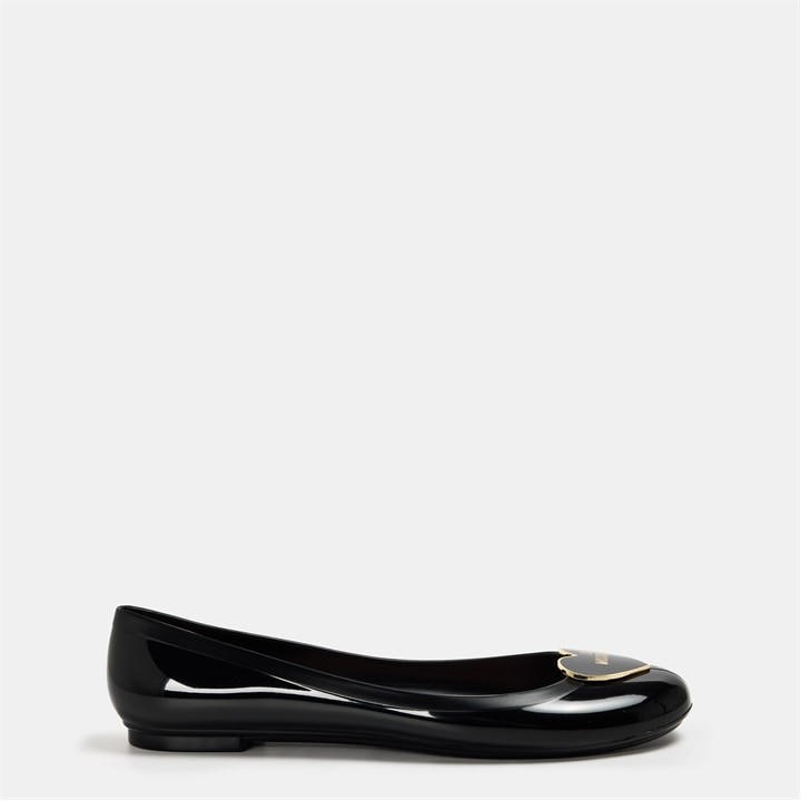 hearts  Women's  Jelly Ballet Pumps, Football by LOVE MOSCHINO in Size 4, Sports Direct