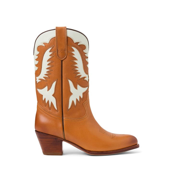 Polo Ralph Lauren Women's Brown Western Cowboy Boots in Size 5, Sports Direct