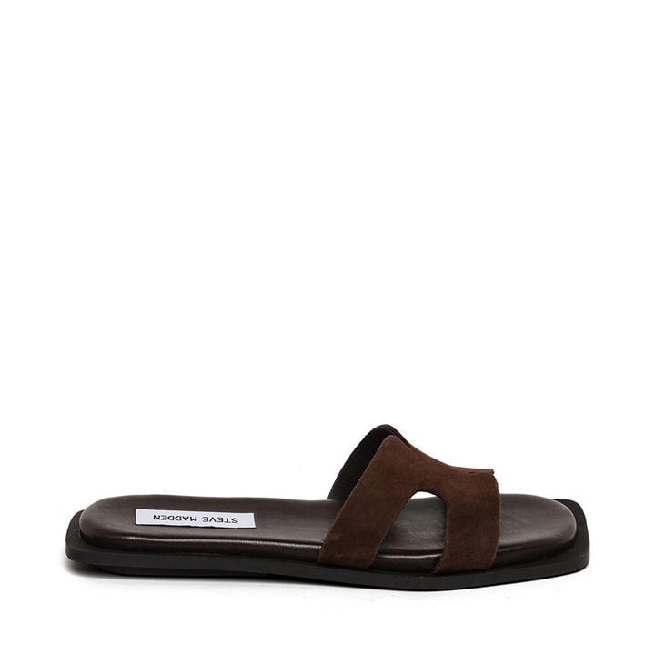 Steve Madden Women's Brown Flat Sandals in Size 6, Sports Direct