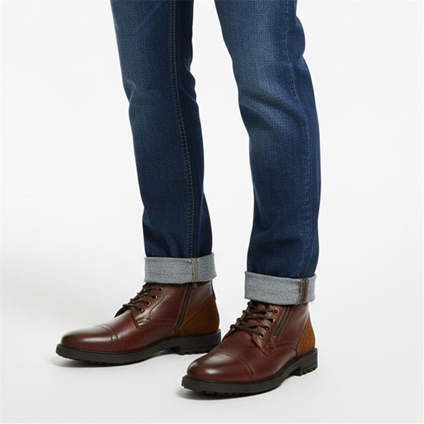 Tan - Dune London - Men's Biker Boots