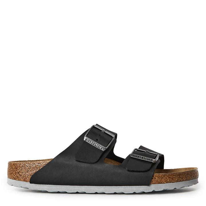 Birkenstock Women's Black Arzna Adjustable Flat Sandals in Size 5.5, Sports Direct