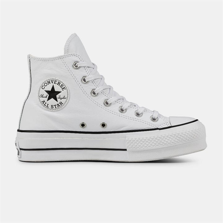 Converse Women's White Chuck Taylor All Star Lif Platform Trainers in Size 7, Sports Direct