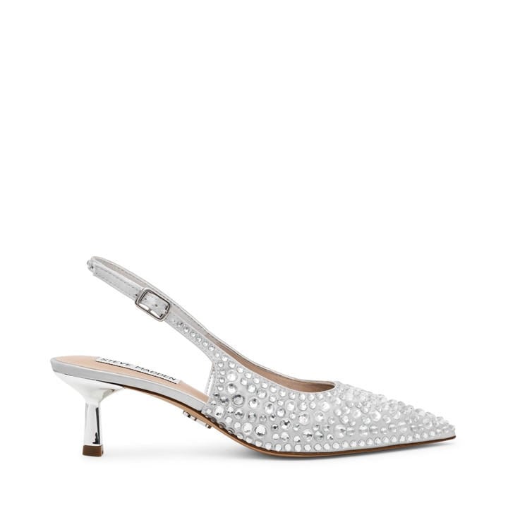 Steve Madden Women's Silver Korra Slingbacks in Size 4, Sports Direct