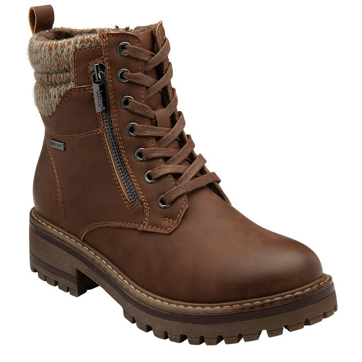 Lotus Shoes Women's Brown Stefani Zip-Up Ankle Boots in Size 6, Sports Direct