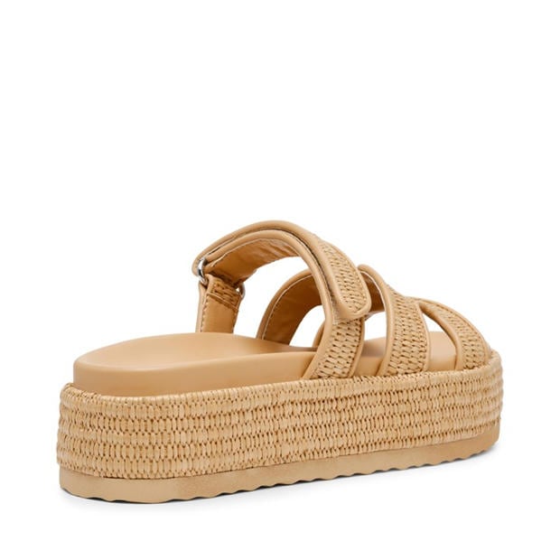 Nat Raffia - Steve Madden - Women's Flatform Sandals