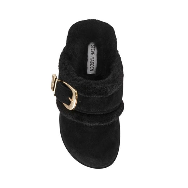Black Suede - Steve Madden - Madden Cozy Up Mule Ld99