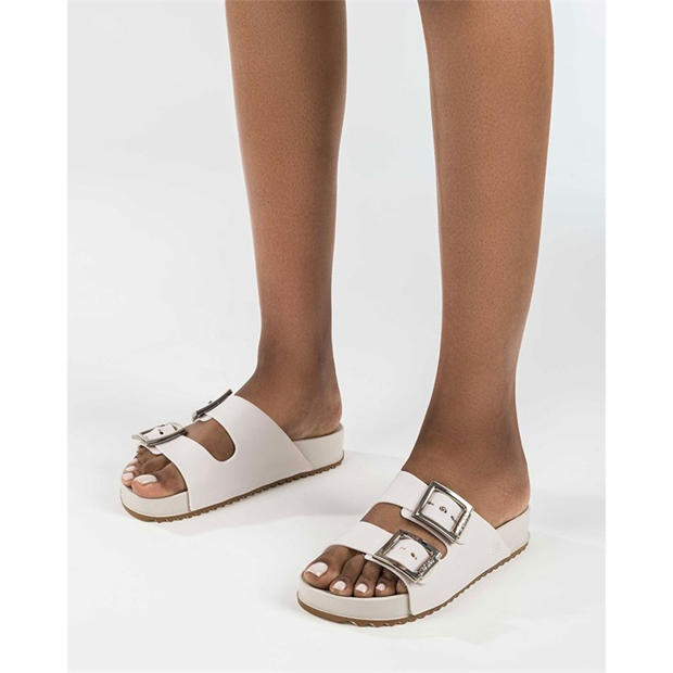 White - Zaxy - Women's Flat Sandals