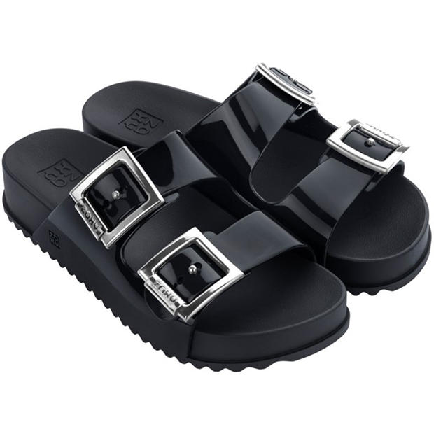 Black - Zaxy - Women's Flat Sandals