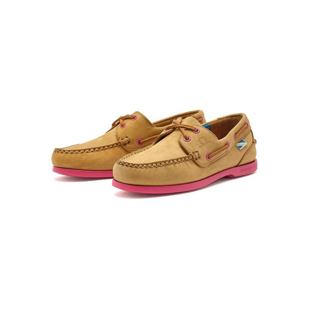Tan/Pink - Chatham - Women's Boat Shoes