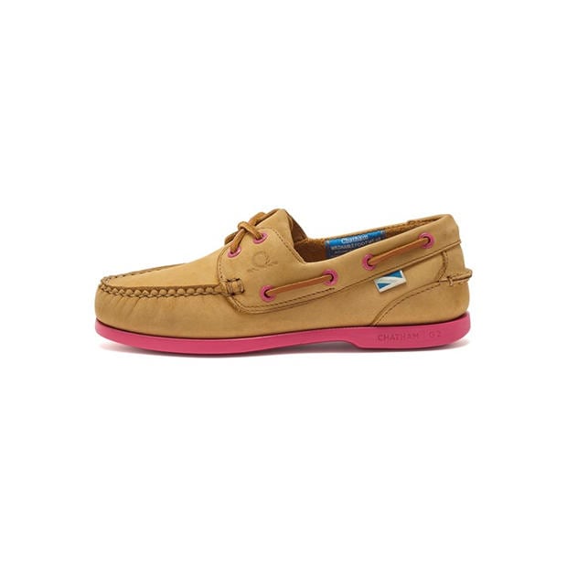 Tan/Pink - Chatham - Women's Boat Shoes
