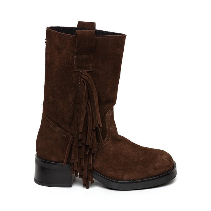 Steve Madden Women's Brown Benedict Biker Boots