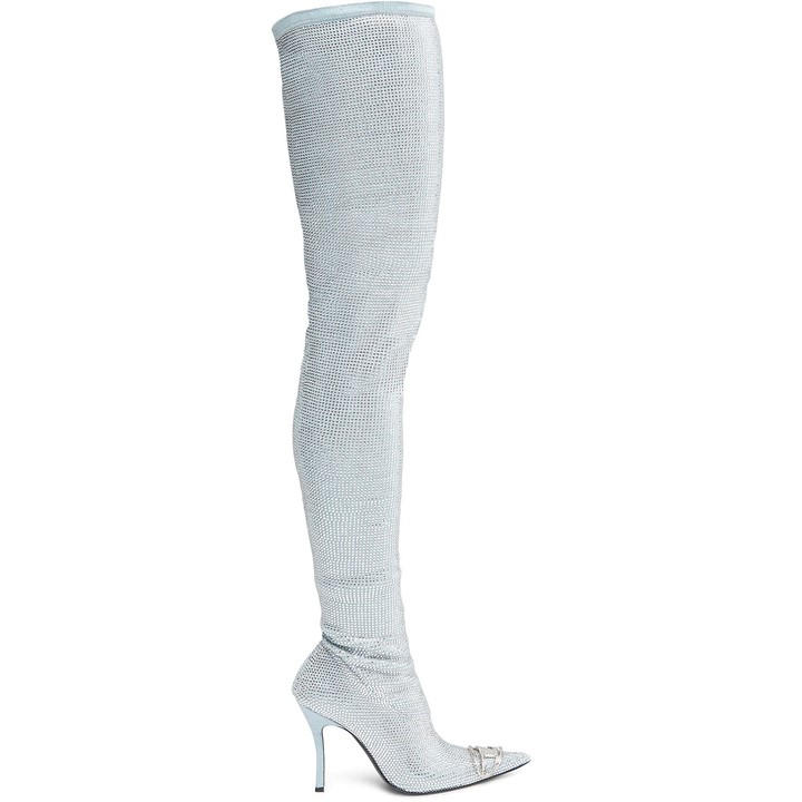 Diesel Women's Blue Over The Knee Boots in Size 4.5, Sports Direct