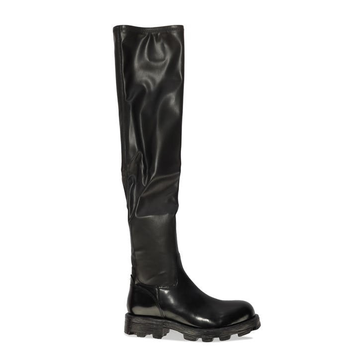 Diesel Women's Black Over The Knee Boots in Size 4.5, Sports Direct