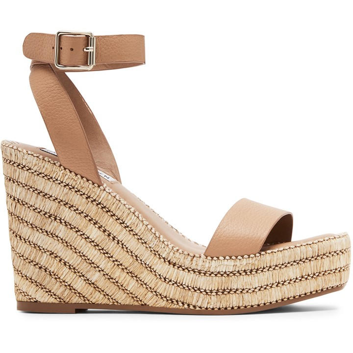 Steve Madden Women's Brown Wedge Heel Sandals in Size 6, Sports Direct