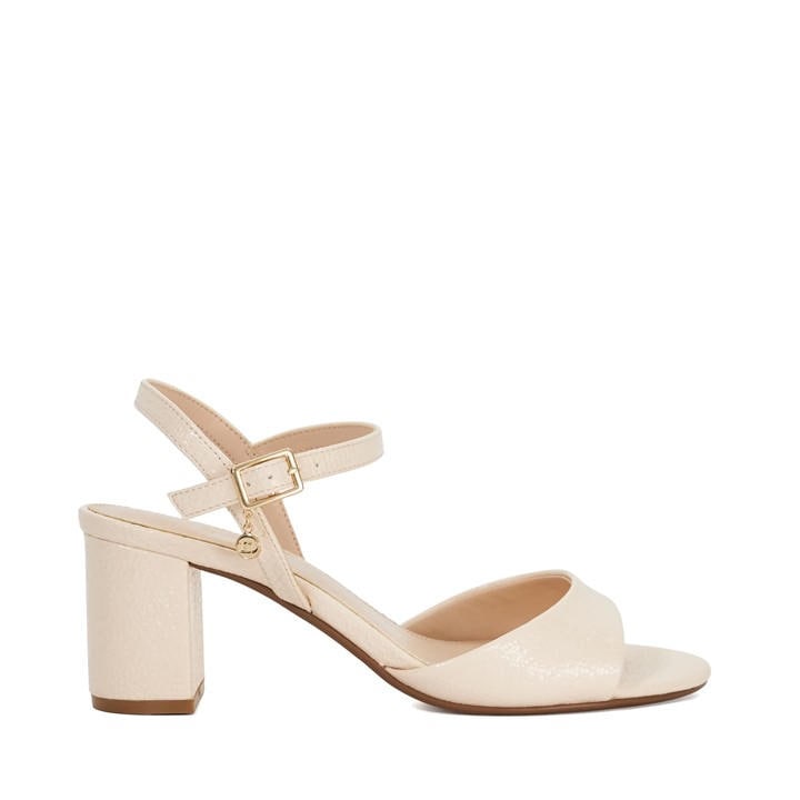 Dune London Women's White Maizel Medium Block Court Shoes in Size 8, Sports Direct