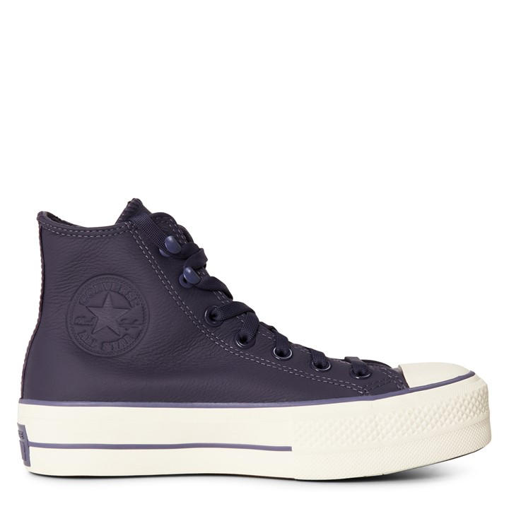 Converse Women's Purple Chuck Taylor All Star Lift Platform Trainers in Size 7.5, Sports Direct
