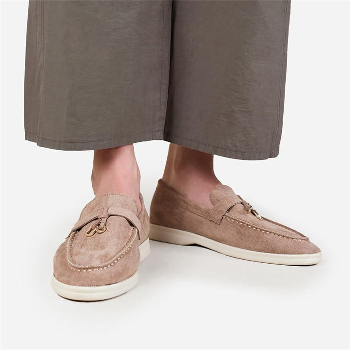 Wheres That From Women's Brown Wheres Slip On Trim Loafers in Size 6, Sports Direct