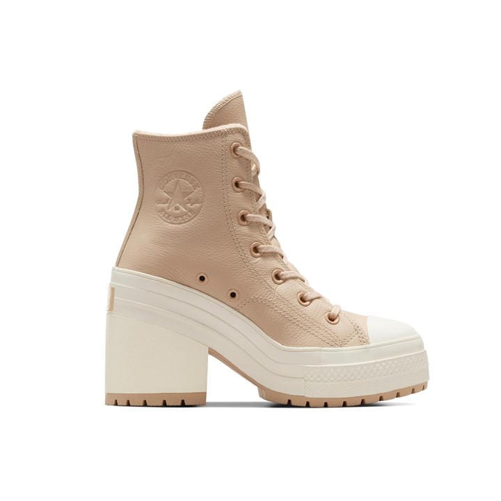 Converse  Brown  Chuck 70 De Luxe Heel Platform Ankle Heeled Boots in Size 6, Sports Direct
