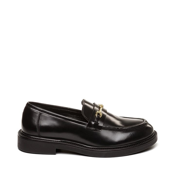 Steve Madden Women's Black Madden Huddles Loafe Ld64 in Size 6, Sports Direct