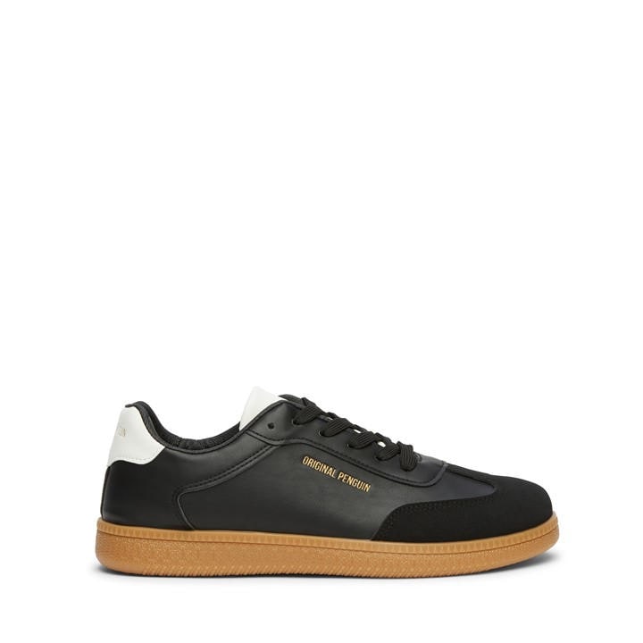 Original Penguin Women's Black Salsa Court Trainers in Size 3, Sports Direct